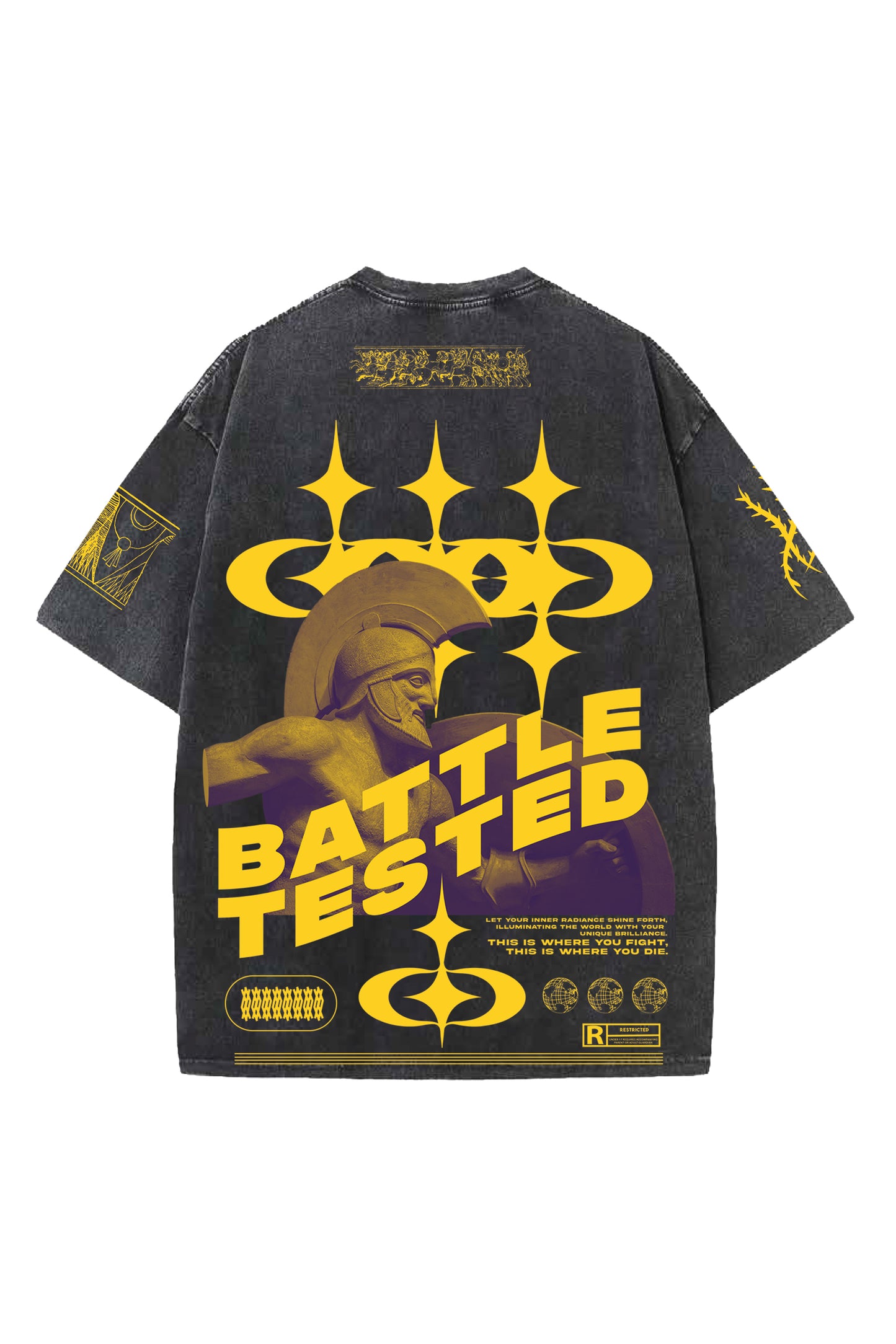 Battle Tested Designed Oversized T-shirt