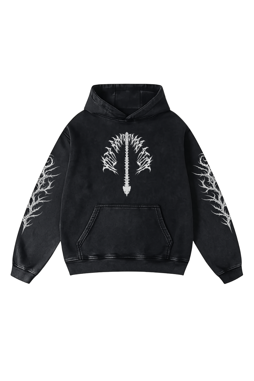 BLOODMOON ACID WASH HOODIE