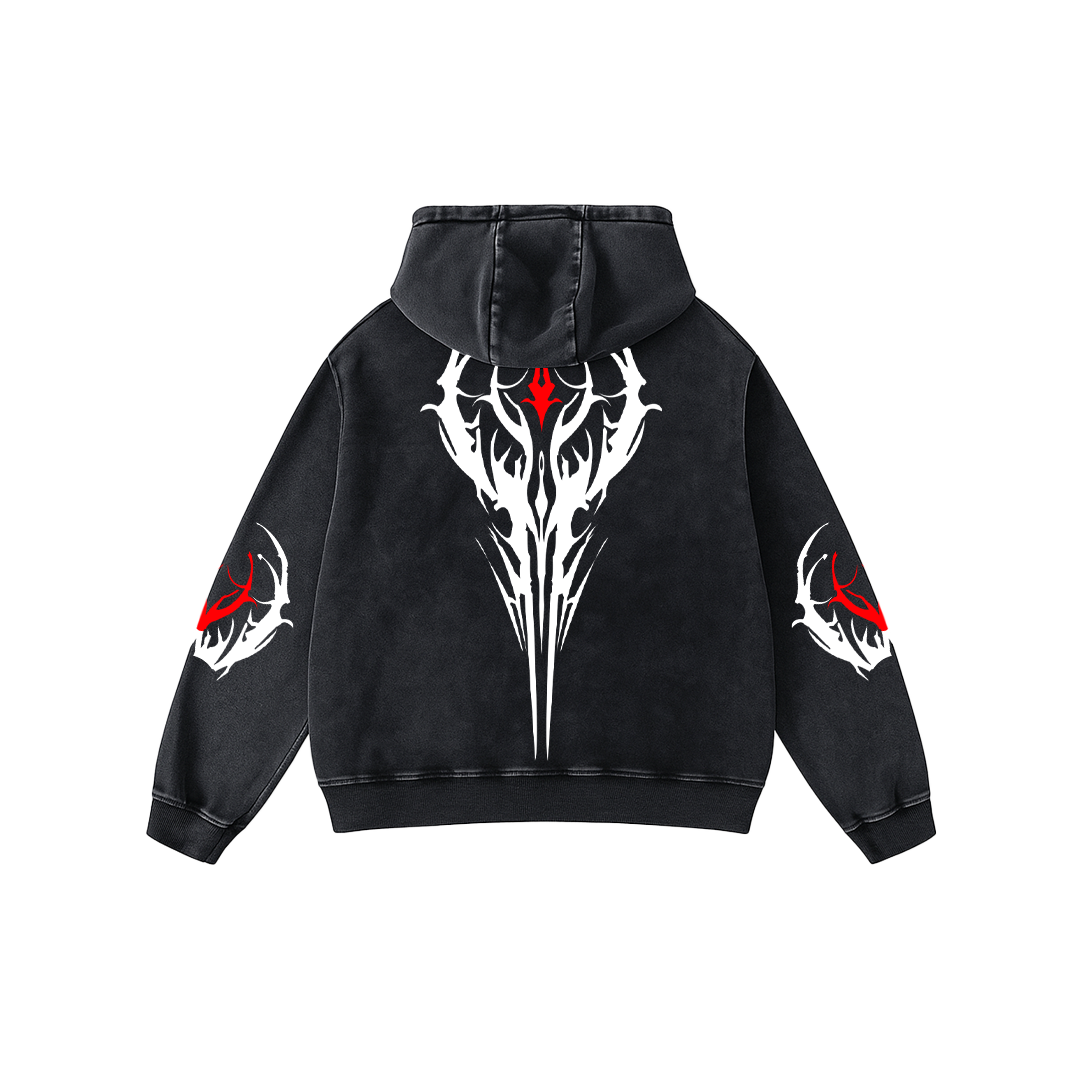 Bloodthorn Arc Oversized Hoodie
