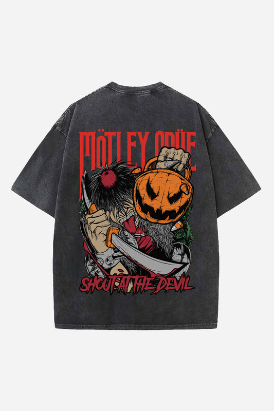 Motley Crue Designed Oversized T-shirt