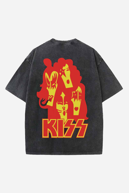 Kiss Designed Oversized T-shirt