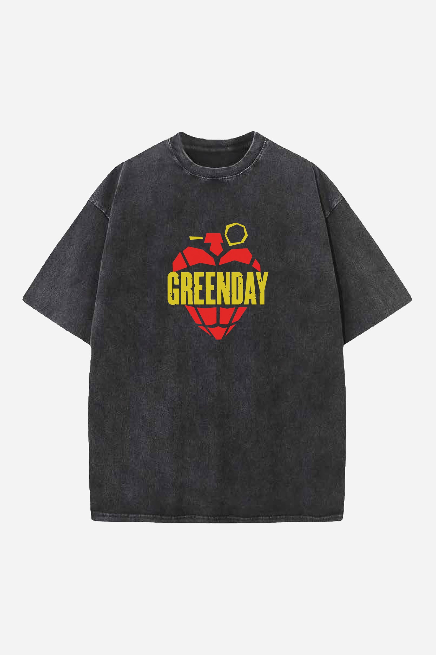 Green Day Designed Oversized T-shirt