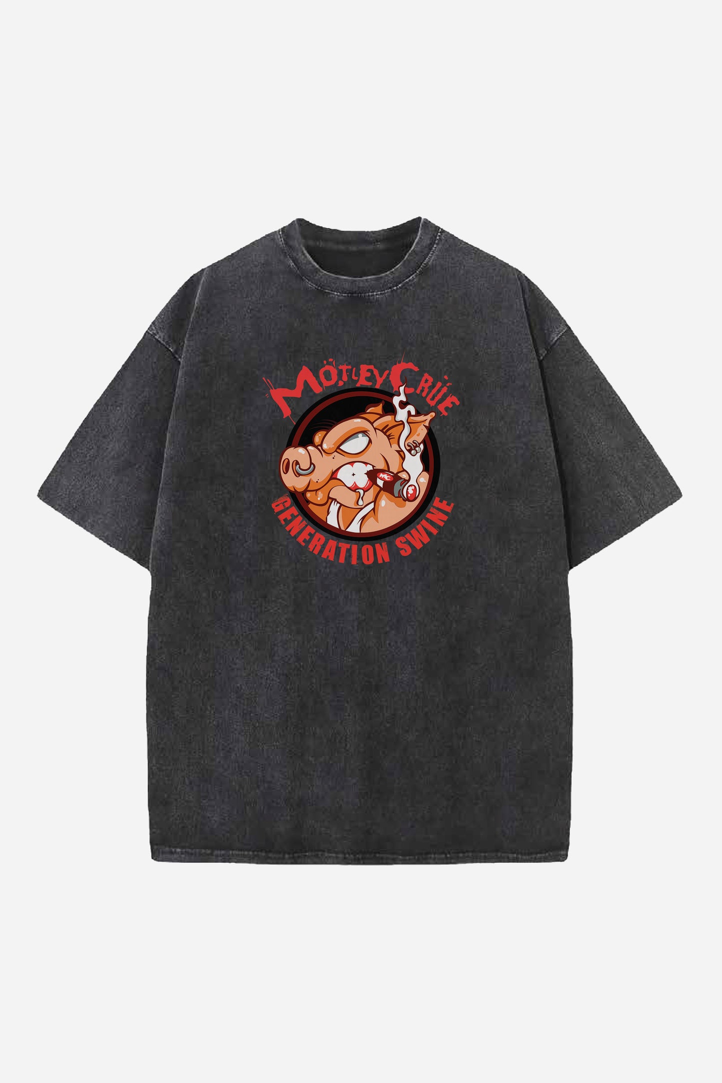 Motley Crue Designed Oversized T-shirt