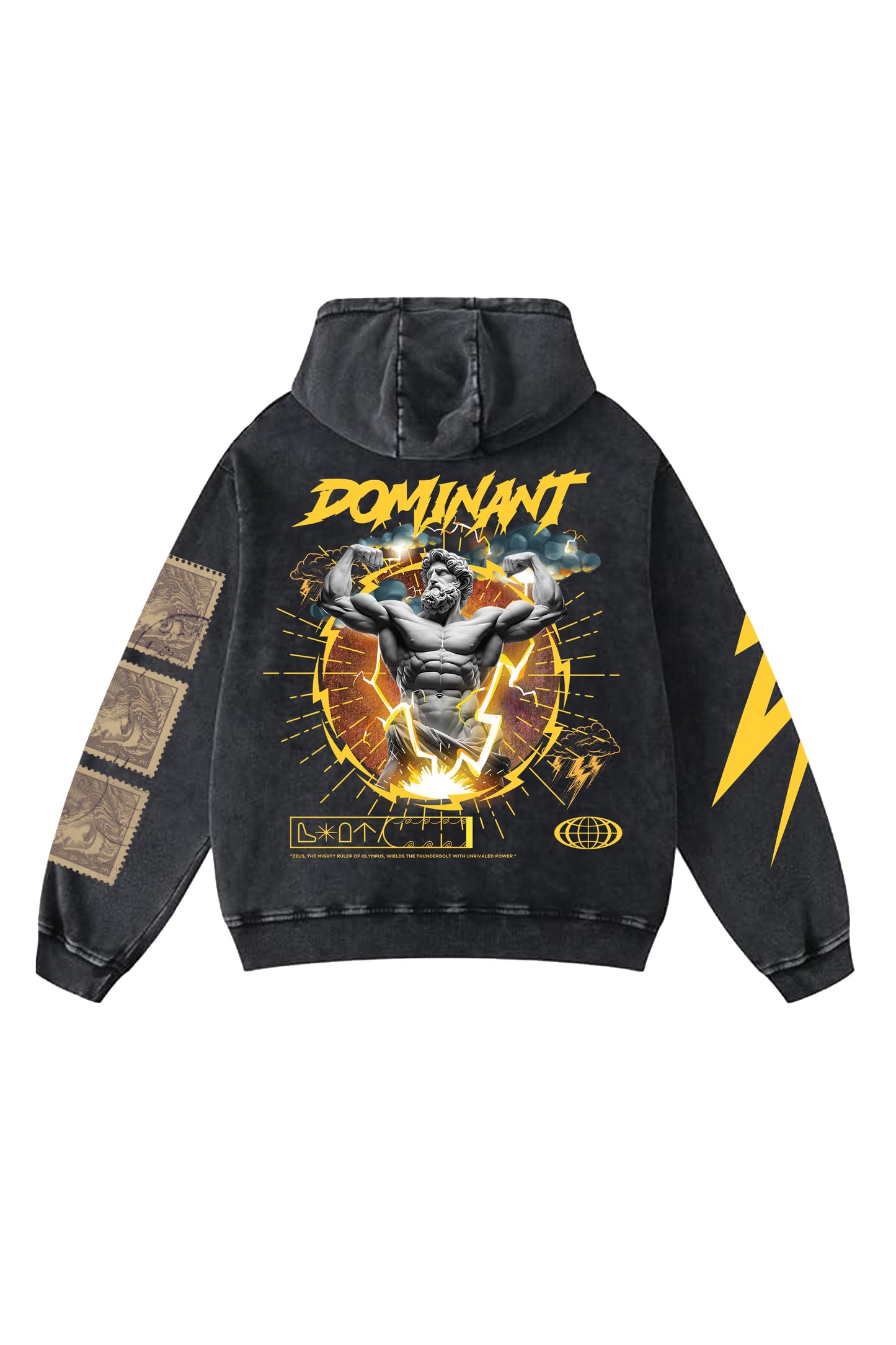 Dominant Designed Oversized Hoodie