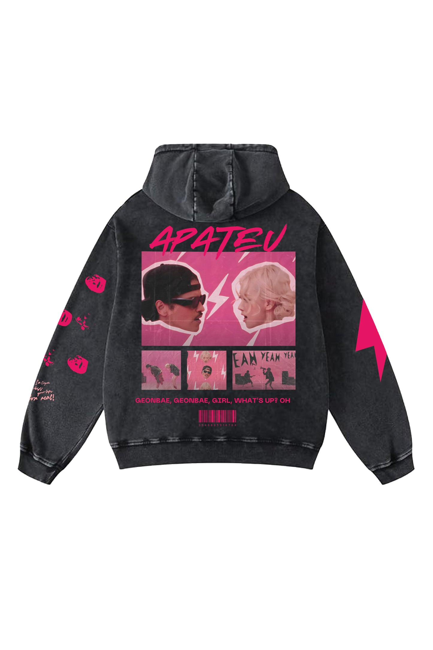 Rose & Bruno Mars Designed Oversized Hoodie