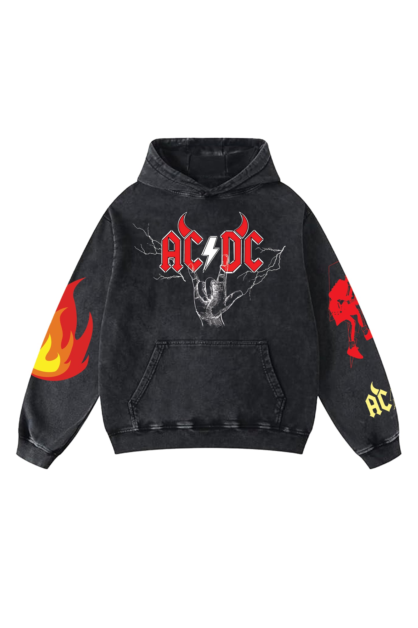 ACDC Designed Oversized Hoodie