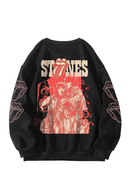 The Stones Designed Oversized Sweatshirt
