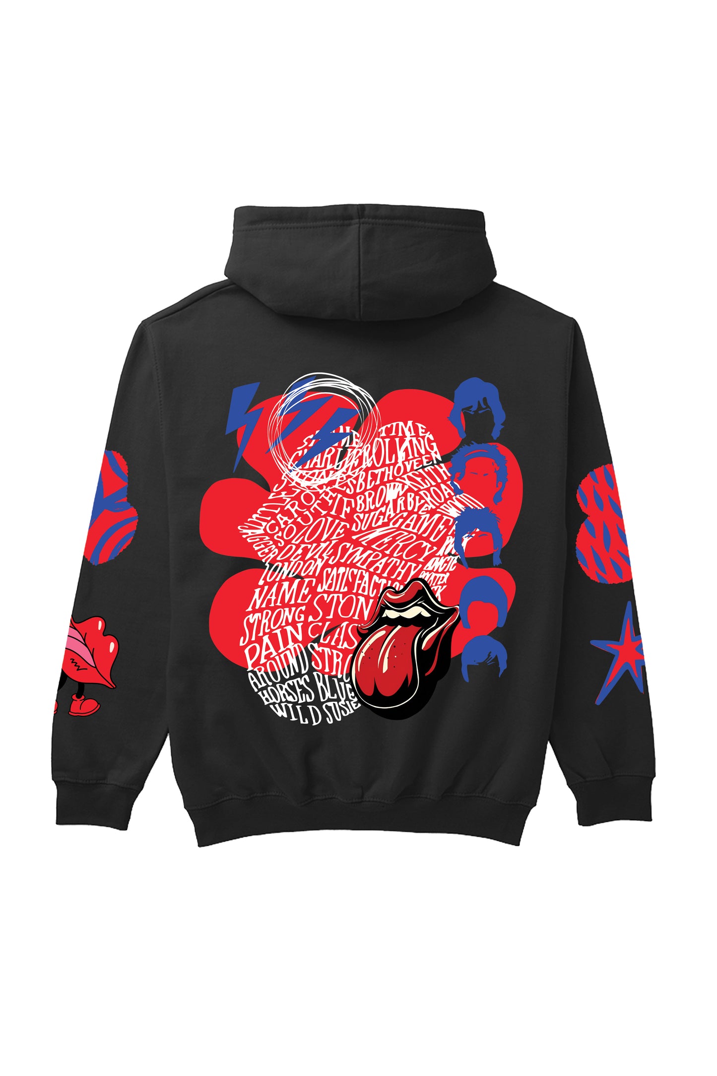 Rolling Stones Designed Oversized Hoodie