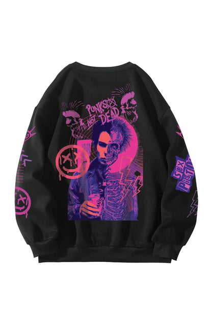The Pistols Designed Oversized Sweatshirt