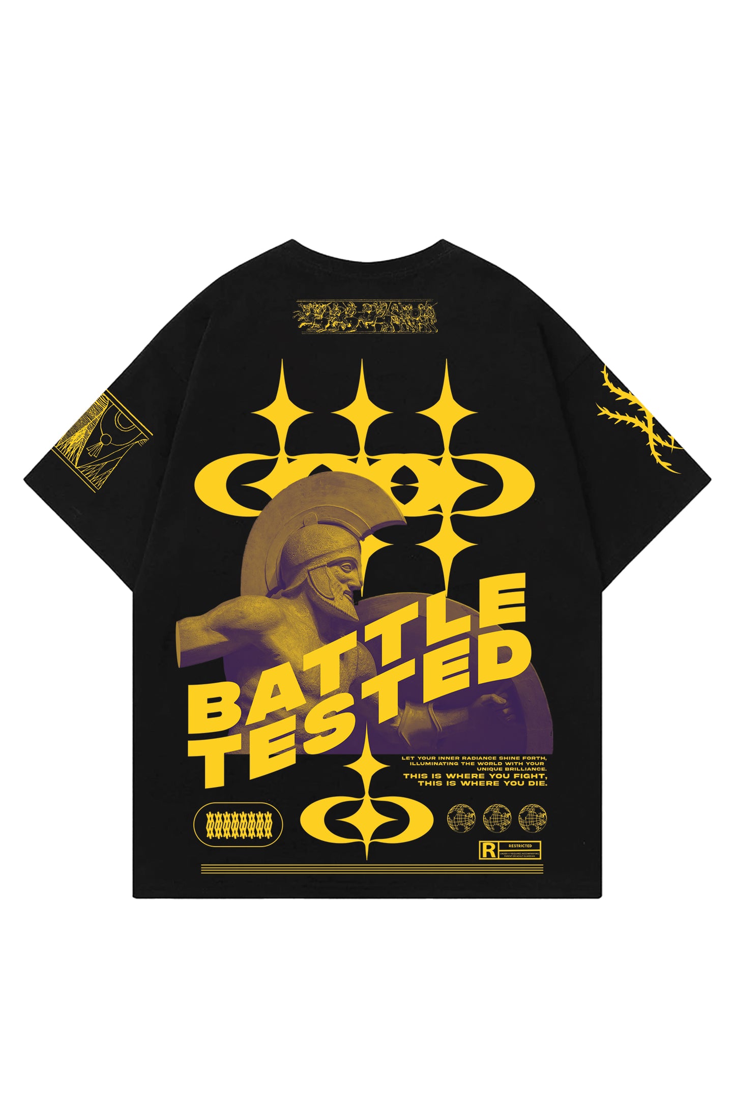 Battle Tested Designed Oversized T-shirt