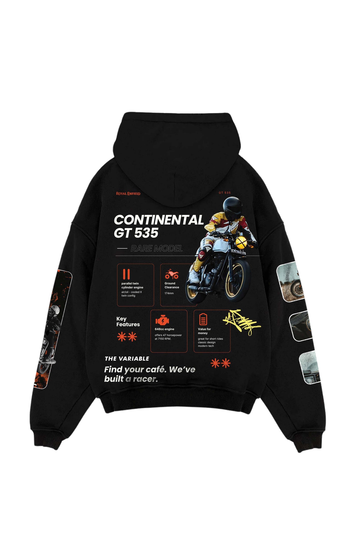 Royal Enfield GT 650 Designed Oversized Hoodie