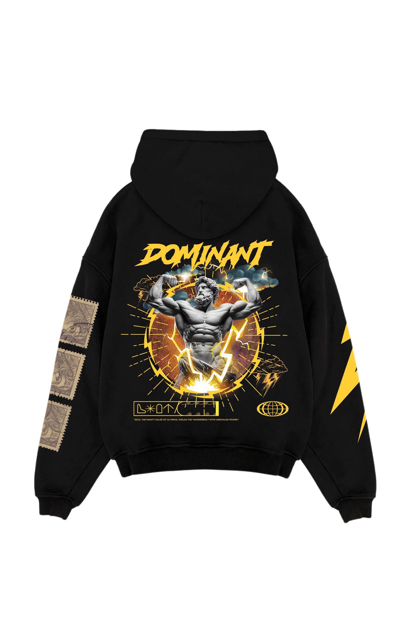 Dominant Designed Oversized Hoodie