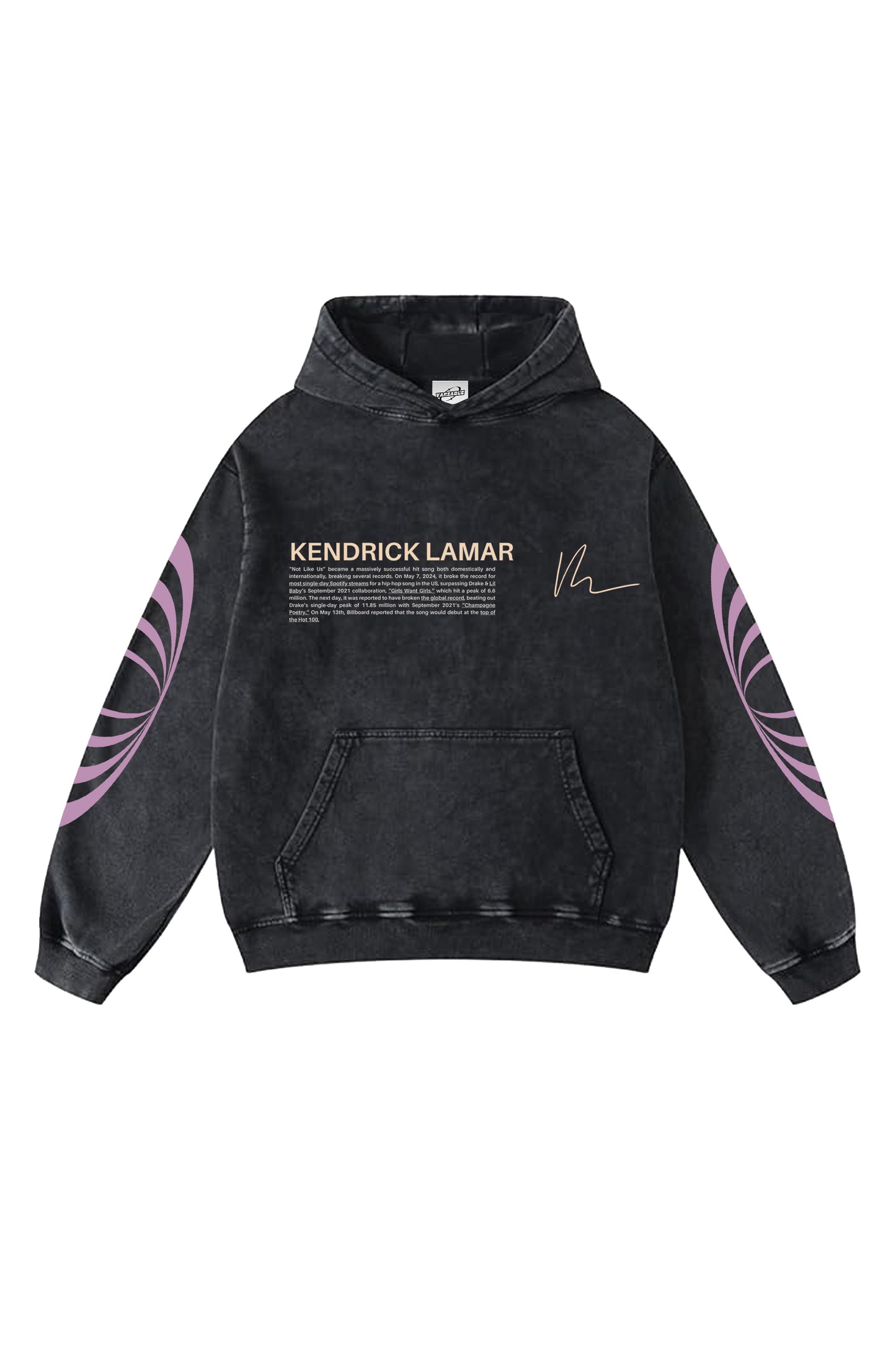 Kendrick Lamar Designed Vintage Oversized Hoodie V2