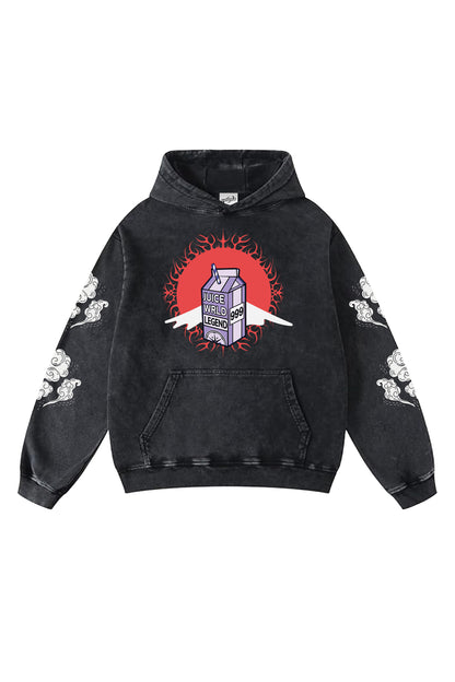 Juice World Designed Vintage Oversized Hoodie