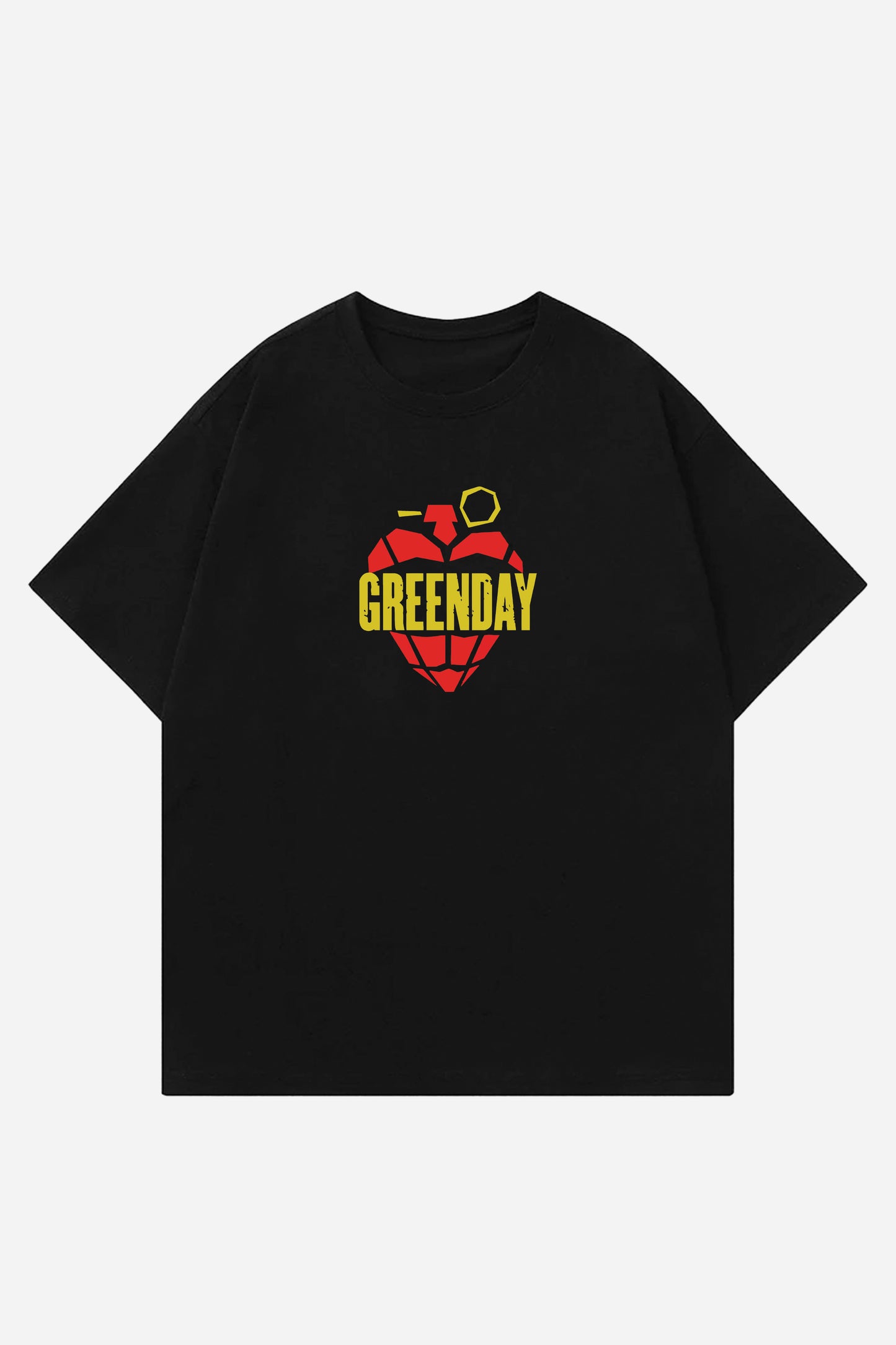 Green Day Designed Oversized T-shirt