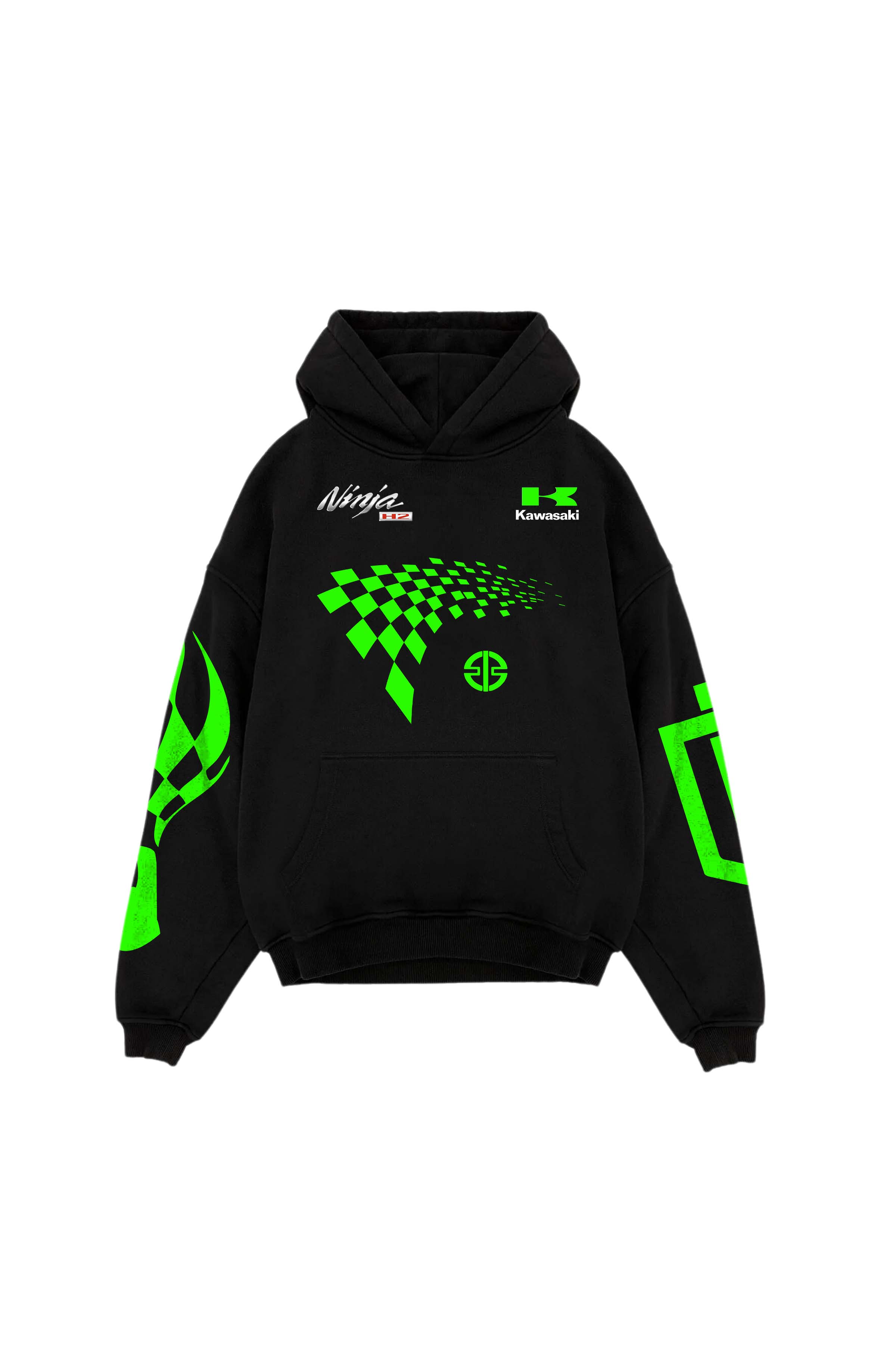 H2R Kawasaki Designed Oversized Hoodie