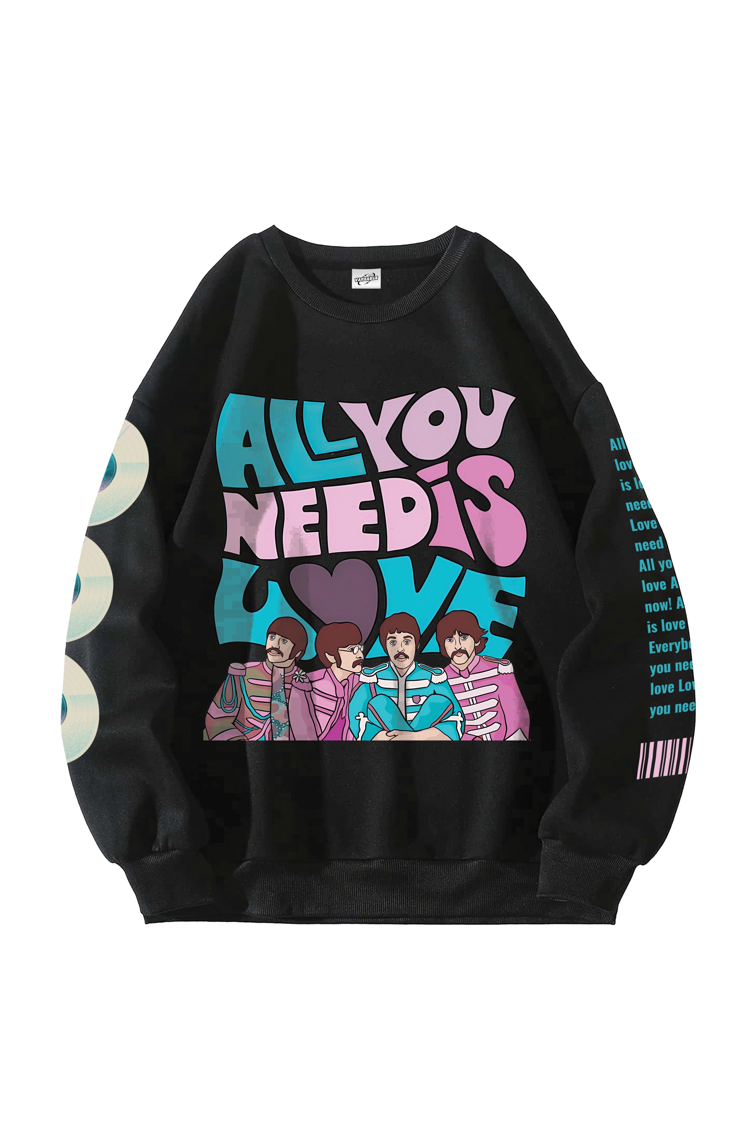 The Beatles Designed Oversized Sweatshirt V1