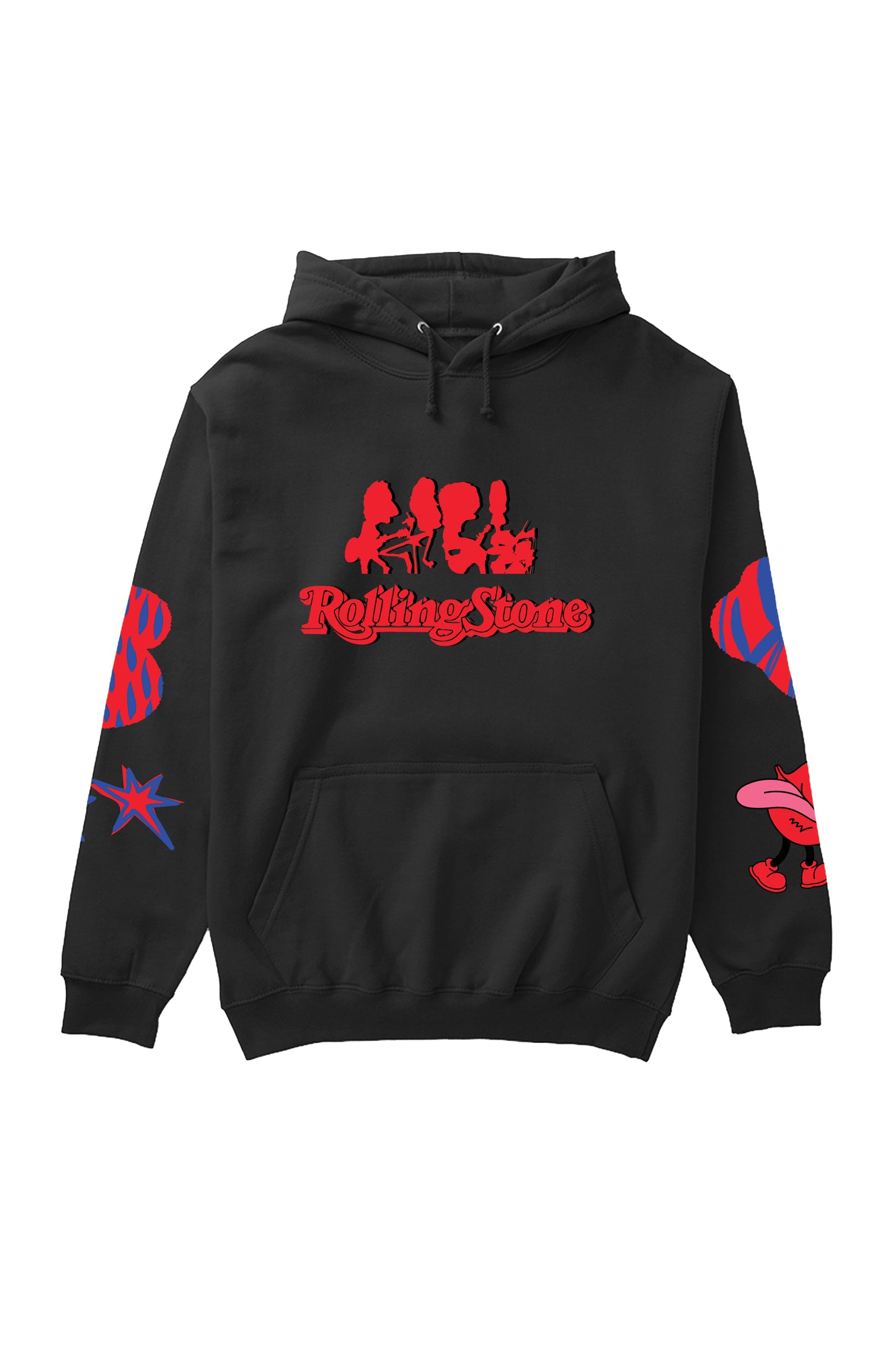 Rolling Stones Designed Oversized Hoodie