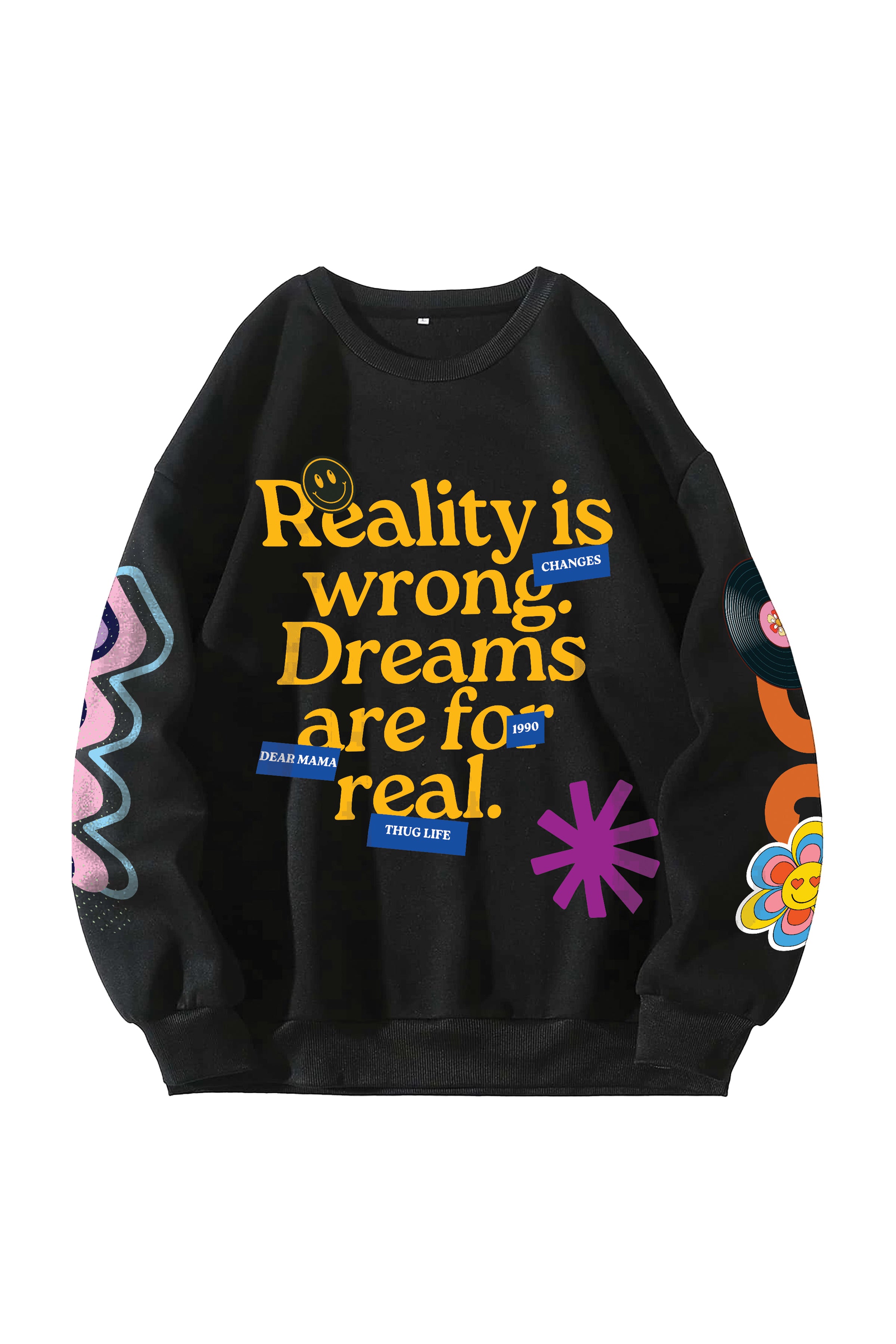 Tupac Designed Oversized Sweatshirt