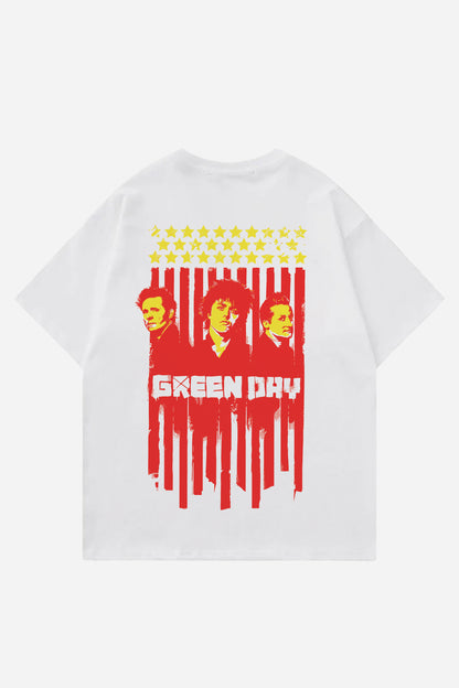 Green Day Designed Oversized T-shirt
