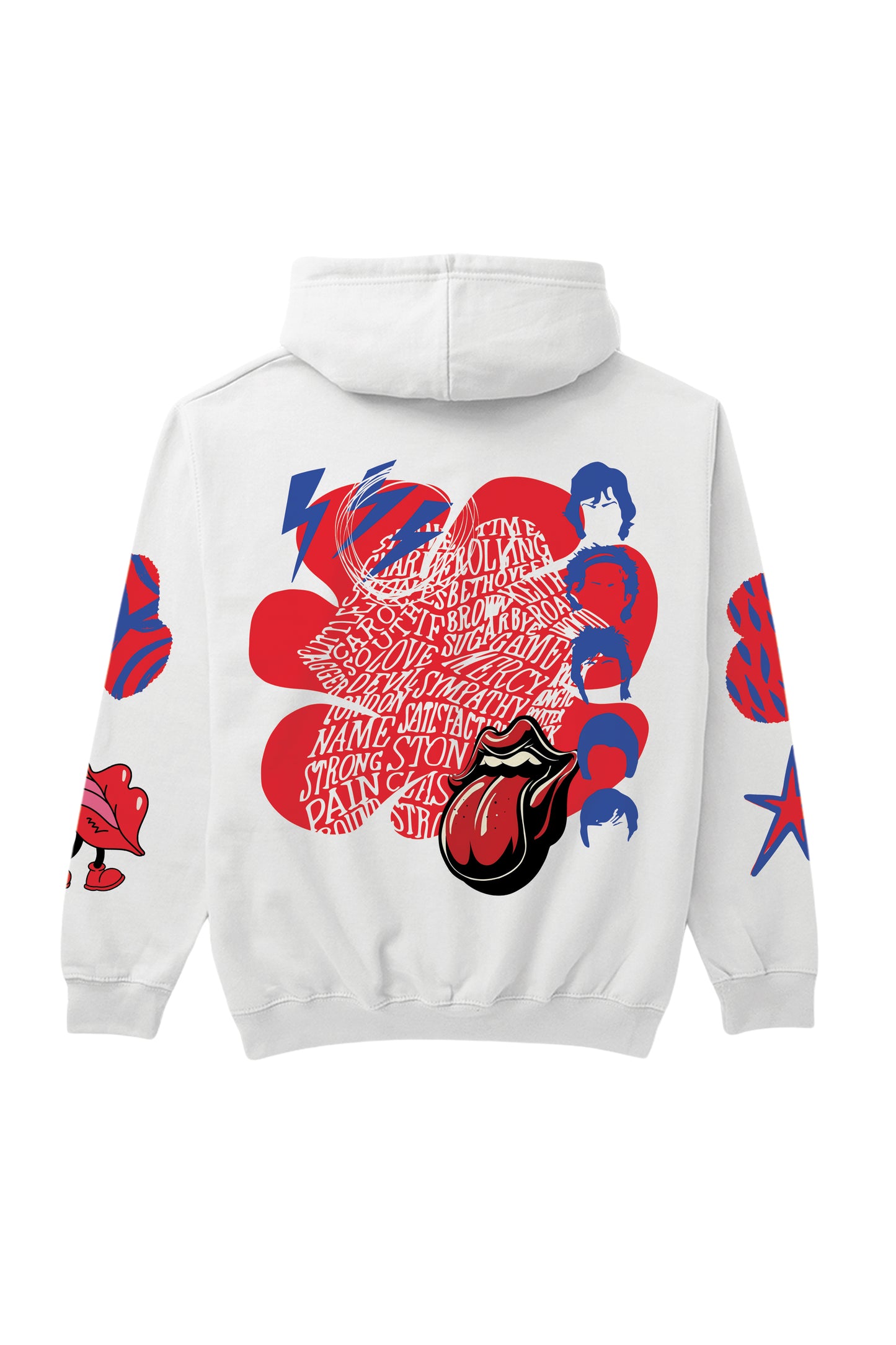 Rolling Stones Designed Oversized Hoodie