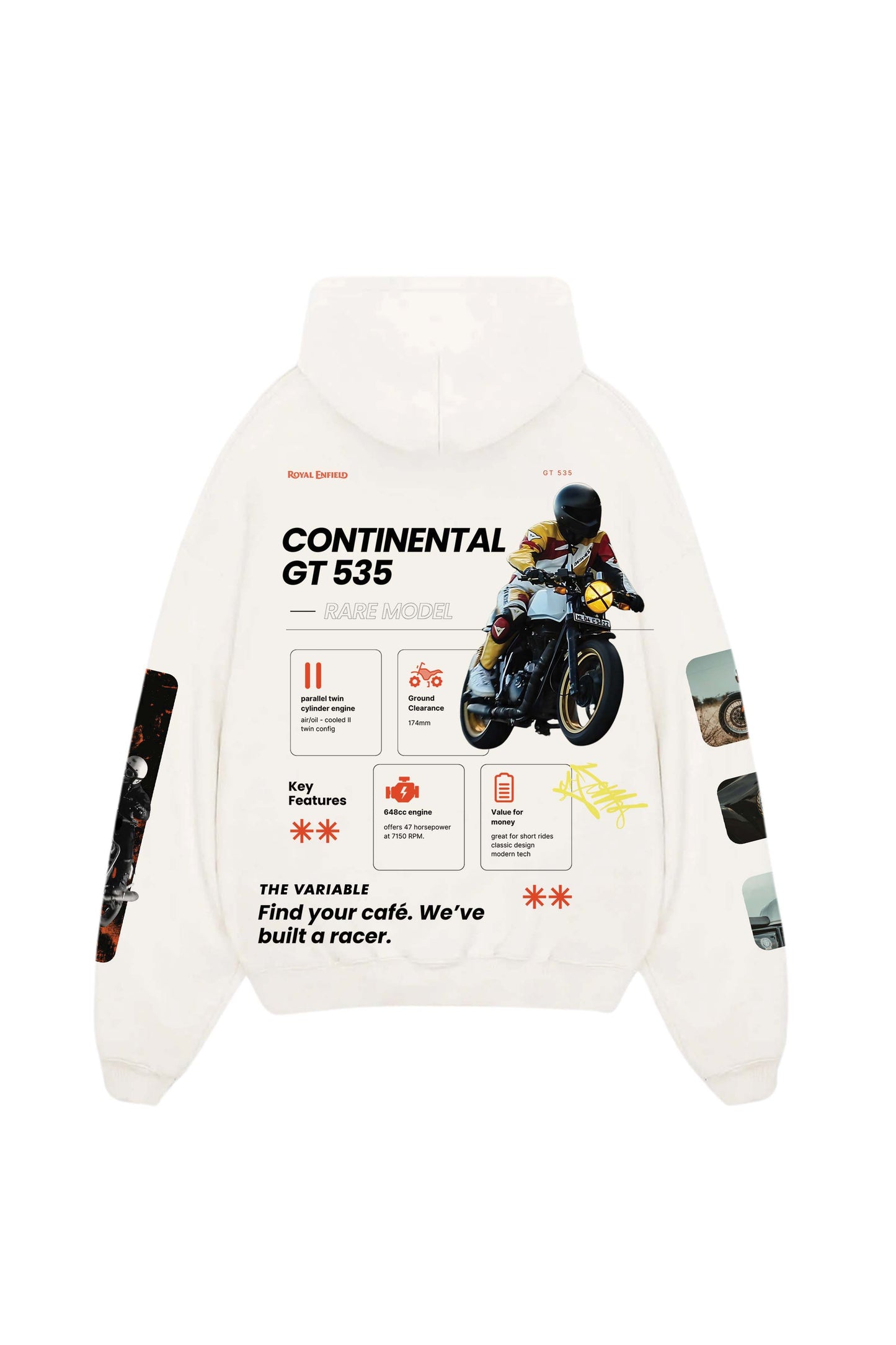 Royal Enfield GT 650 Designed Oversized Hoodie