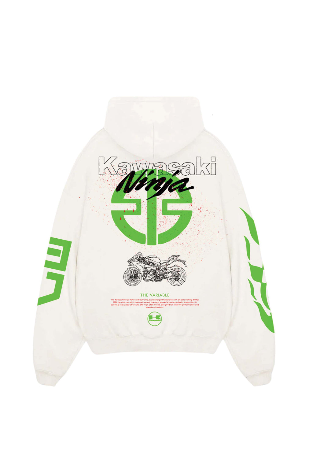 H2R Kawasaki Designed Oversized Hoodie
