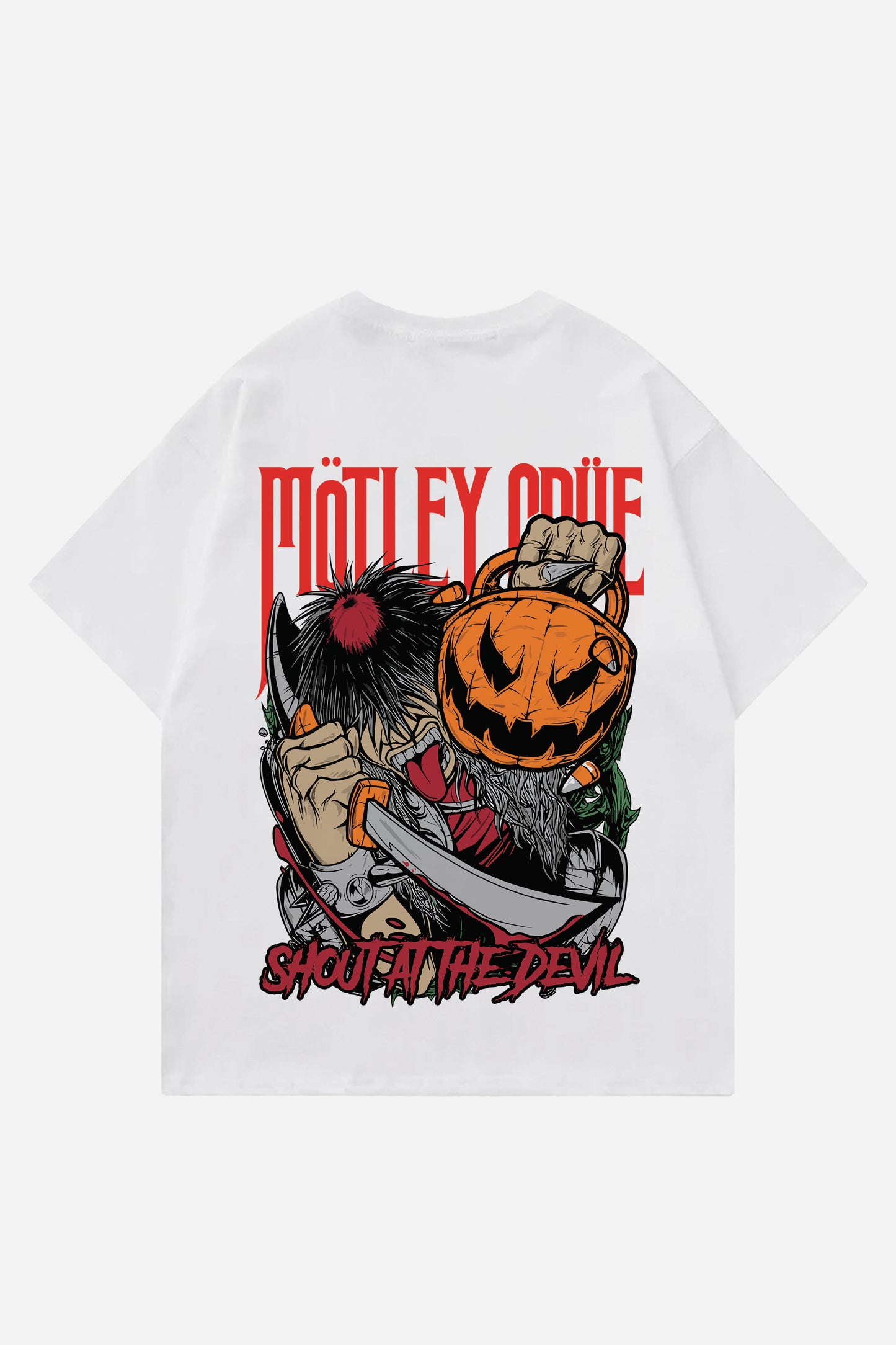 Motley Crue Designed Oversized T-shirt