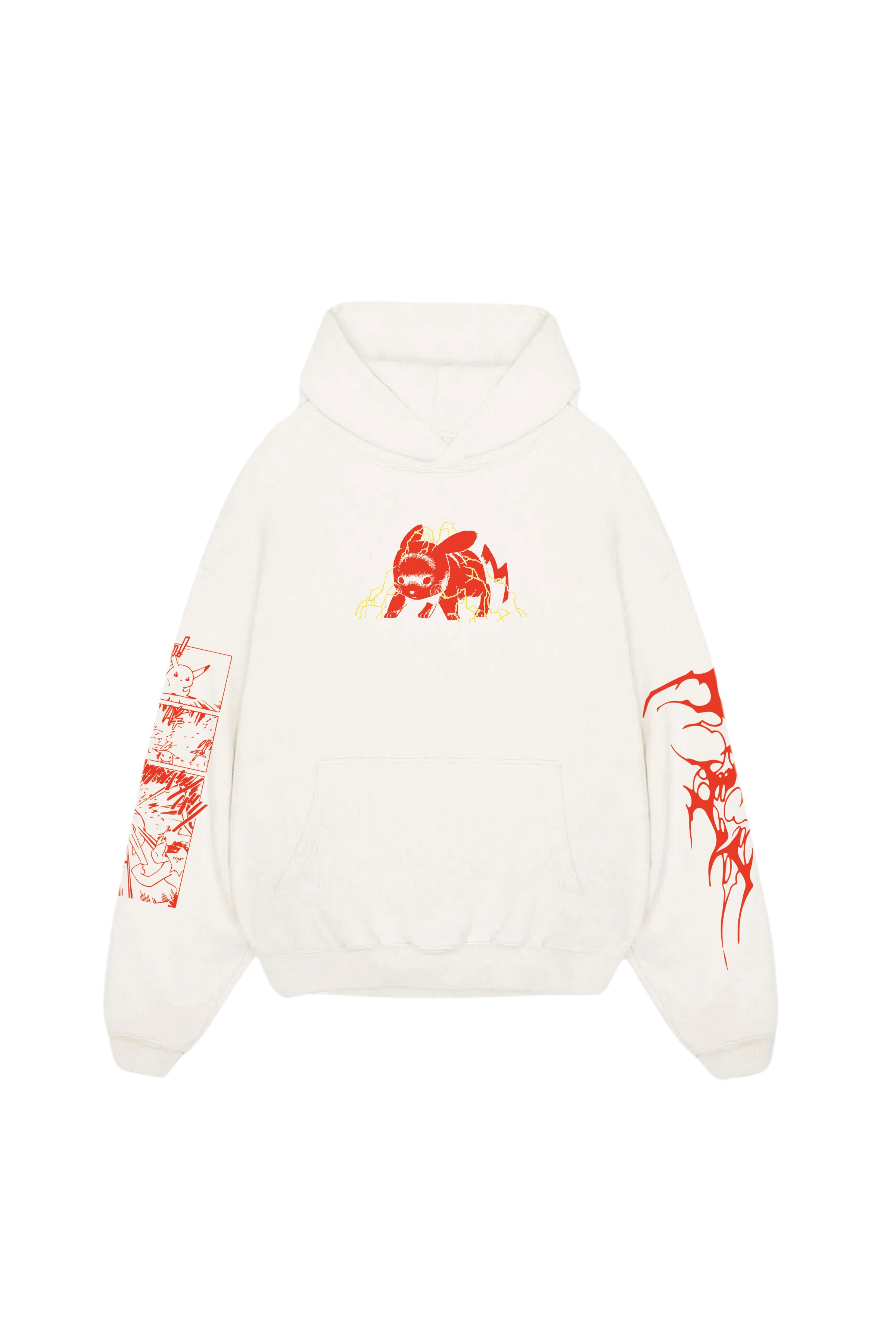 Pikachu Designed Oversized Hoodie