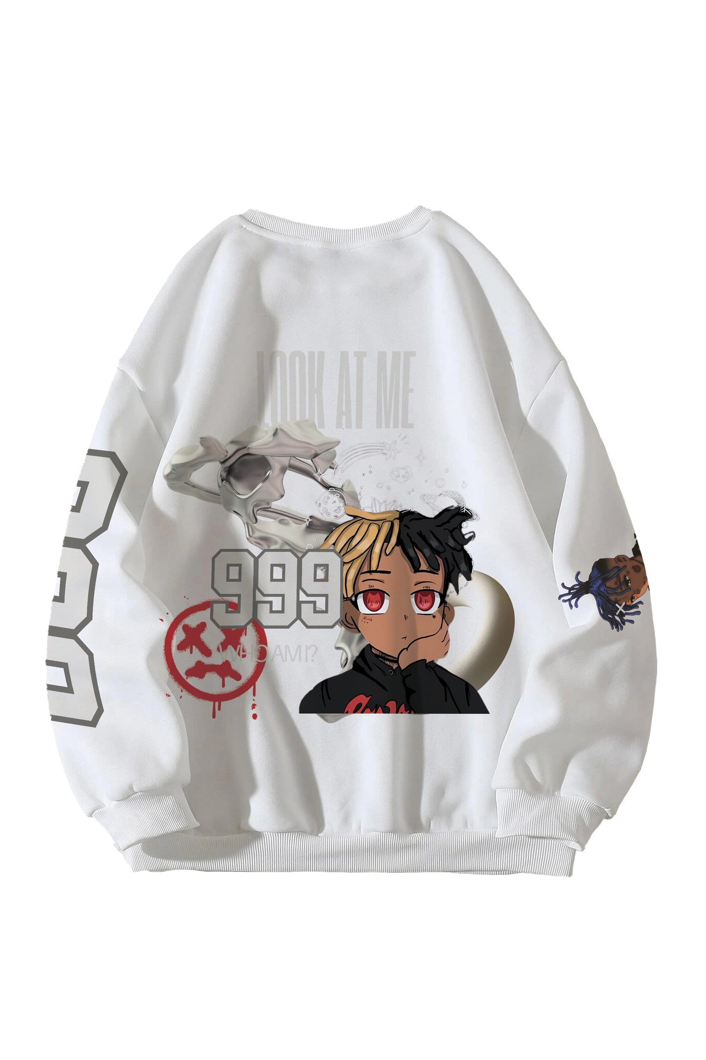 Xxx Tentacion Designed Oversized Sweatshirt